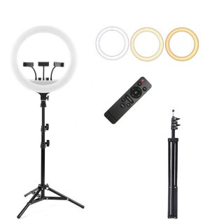 رینگ لایت 21 اینچ مدل  LED Soft Ring Light RL-21 به همراه سه پایه و ریموت کنترل
