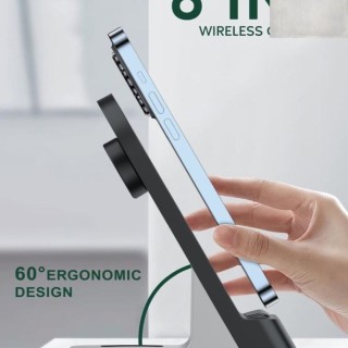 شارژر وایرلس 6 کاره گرین مدل 6IN1 wireless charger stand green