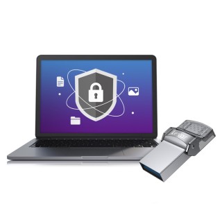 فلش مموری OTG لکسار مدل Lexar JumpDrive D35C با ظرفیت 128 گیگابایت گارانتی مادام العمر