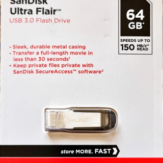 فلش مموری سن دیسک مدل  SanDisk Ultra Flair CZ73 ظرفیت 64 گیگابایت