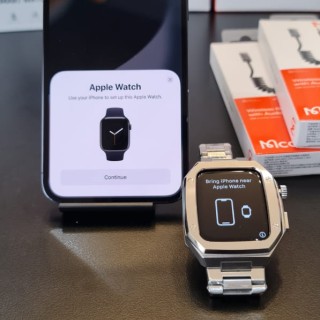بند فلزی و کیس اپل واچ Apple Watch Silver Concept V6 45mm