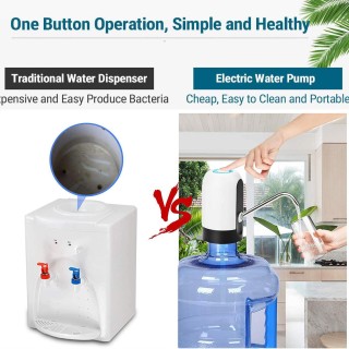 پمپ آب قابل شارژ برند HomeMall اتوماتیک مدل Automatic Water Dispenser