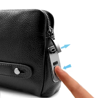 کیف دستی چرمی با قفل لمسی ضدسرقت