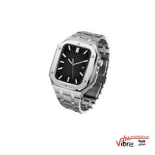 بند فلزی و کیس اپل واچ Apple Watch Silver Concept V6 45mm