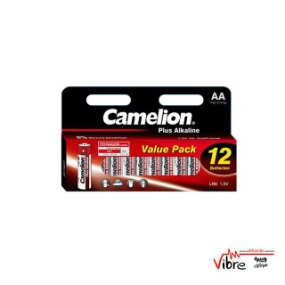 باتری نیم قلمی AAA کملیون پلاس آلکالاین مدل CAMELION Plus Alkaline LR03  بسته 12 عددی