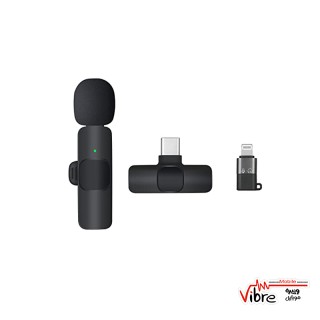 میکروفون یقه ای بیسیم گوشی موبایل تایپ سی  و لایتنینگ مدل K8 Type C  اورجینال