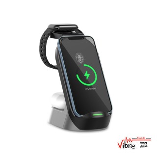 شارژر وایرلس سریع موبایل و اپل واچ و ایرپاد برند گرین مدل 4in1 Fast Wireless Charger