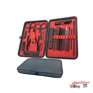 ست مانیکور و پدیکور و پاک کننده گوش و صورت  ۱۸ تکه اسارورا Manicure Set ESARORA 18 In 1 Stainless Steel Professional
