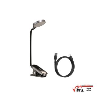 چراغ مطالعه و چراغ خواب گیره ای بیسوس Baseus Comfort Reading Mini Clip Lamp با قابلیت شارژ و تنظیم نور