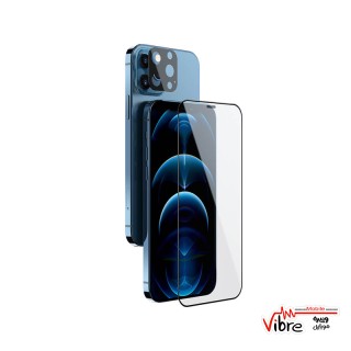 محافظ صفحه نمایش نیلکین مدل Amazing 2-in-1 مناسب برای گوشی اپل iPhone 12 Pro Max به همراه محافظ لنز دوربین