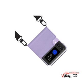 قاب پارچه ای گوشی سامسونگ گلکسی زد فلیپ 3 araree مدل Canvas Diary به همراه بند از جنس پلی کربنات