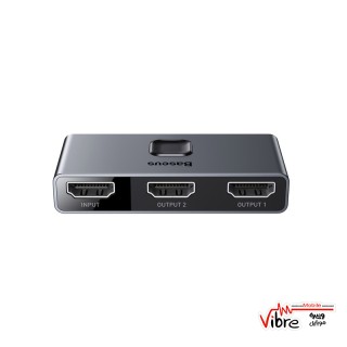 سوییچ دو پورت HDMI بیسوس Baseus Matrix HDMI Splitter Space CAHUB-BC0G