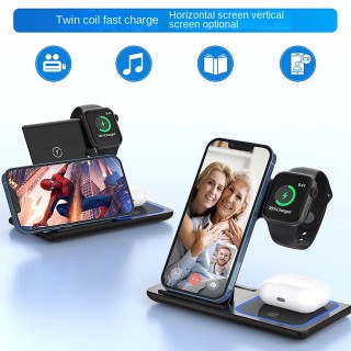 قیمت porodo 3in1 dual coil wireless charger dock