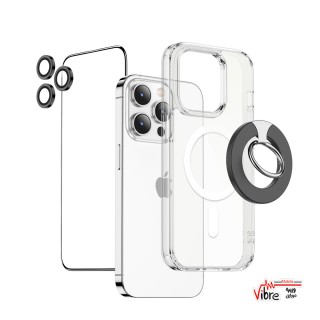 پک 4 عددی محافظ کامل آیفون 14 پرو گرین لاین مدل Green 4 in 1 360° Protection Pack Iphone 14 pro