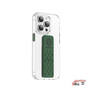 قاب شفاف و دارای استند مگنتی گرین مدل Green Lion Series 9 Clear Case iPhone 14 ProMax