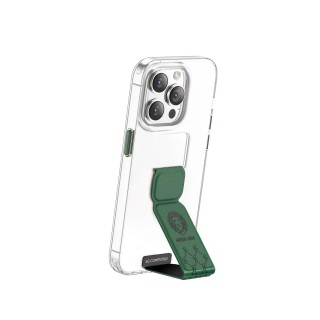 قاب شفاف و دارای استند مگنتی گرین مدل Green Lion Series 9 Clear Case iPhone 14 ProMax