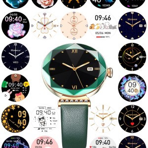 ساعت هوشمند سوارسکی گرین مدل Green Swarovski smart watch