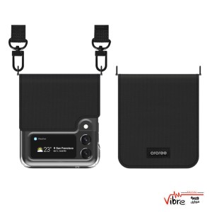 قاب و کیف محافظ به همراه بند آویز به شانه و دور گردن زد فلیپ5 مدل Araree Canvas Diary Case For Samsung Z FLIP 5