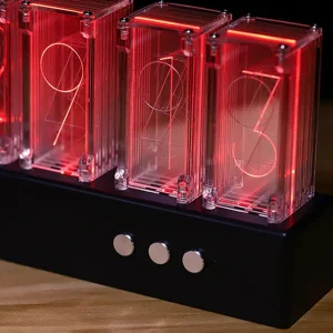 ساعت رومیزی LED دار  مدل WJFMZS Nixie Tube Clock