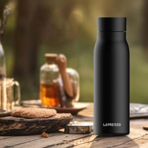 بطری آب هوشمند 600 میلی لیتری لپرسو مدل LePresso 600ml Smart Hydration Vacuum Bottle LP600SBBK