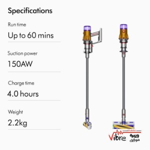 Dyson V12s Detect Slim Submarine™ wet and dry vacuum cleaner (Gold/Gold) Deep cleaning power. Now washes hard floors. All in one machine.  Removes spills and tough stains.  Reveals 2x more invisible dust.1  Captures hair without tangling.