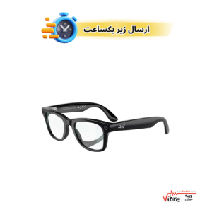 عینک دوربین دار ریبن متا مدل Ray-Ban Meta – Wayfarer (Standard) Smart Glasses – Shiny Black, Polarized Gradient Clear