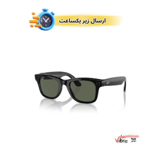 عینک دوربین دار ریبن متا مدل Ray-Ban Meta – Wayfarer (Standard) Smart Glasses –Shiny, Polarized Gradient Green