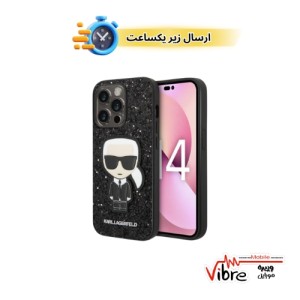 قاب گوشی شاین کارل لاگرفلد مناسب آیفون 14 پرومکس مدل IPHONE 14 PRO MAX - PC/TPU  GLITTER FLAKES CASE