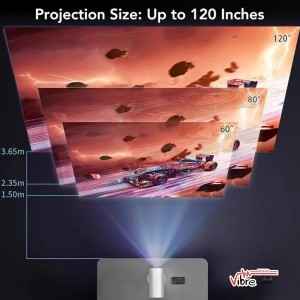 پروژکتور اندروید مینی مدل Smart Mini Projector, 4K 1080P V99