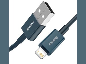 کابل شارژ سریع و انتقال داده یک متری لایتنینگ بیسوس Baseus superior series fast charging 1m cable 2.4A