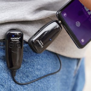 میکروفون بی‌سیم XIAOKOA | تایپ C با باتری 400mAh و برد 50 متر