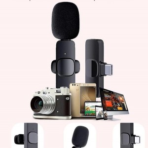 میکروفون 2 در 1 بی سیم k8 با پخش زنده اندروید و آیفون