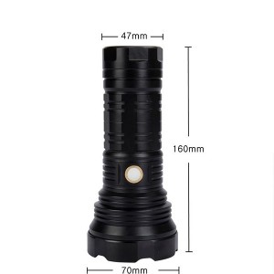 چراغ قوه LELUO LED 2000 لومن با برد 500 متر