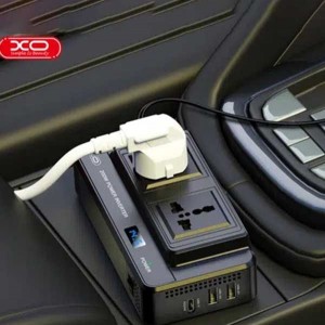 اینورتر خودرو 200 واتی XO | شارژ سریع با تایپ سی و USB