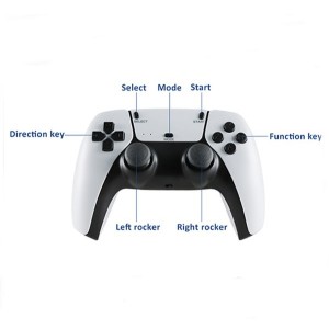 کنسول بازی همراه با 2 دسته بی سیم طرح (PS 5)