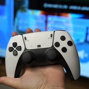 کنسول بازی همراه با 2 دسته بی سیم طرح (PS 5)