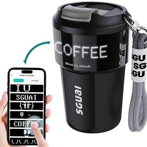 فلاسک هوشمند ۱۶ اونس با نمایشگر LED و اپلیکیشن