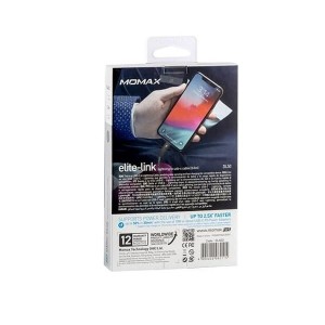 کابل لایتنینگ مومکس مدل DL31D | شارژ سریع PD3.0 و نگهدارنده سیلیکونی