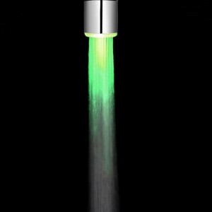 سر شیر آب هفت رنگ LED با رقص نور RGB بدون برق