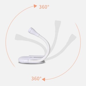 چراغ مطالعه شارژی گیره‌ای Mini Clip LJC-182 | ۳ وات با چرخش ۳۶۰ درجه