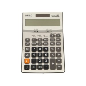 ماشین حساب کاسیک CASIC DJ-240D-SV | 14 رقمی با تشخیص اصالت اسکناس