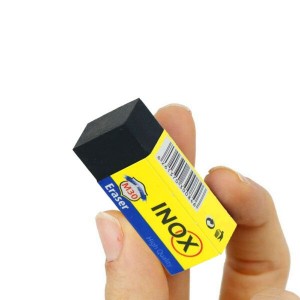 پاک کن اینوکس Inox | مشکی مستطیلی 11 گرمی با پاک‌کنندگی عالی