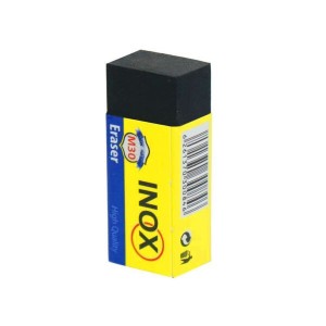 پاک کن اینوکس Inox | مشکی مستطیلی 11 گرمی با پاک‌کنندگی عالی