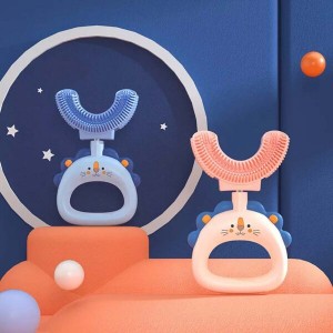 مسواک چرخشی کودک 360 درجه سایز M | مسواک سیلیکونی نرم و ایمن