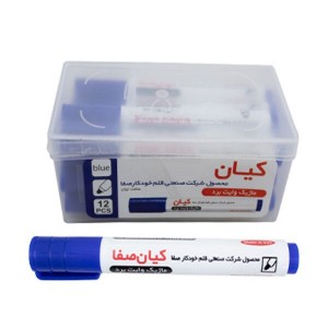 ماژیک وایت برد نوک تخت کیان | ۴ رنگ و پاک‌شونده سریع