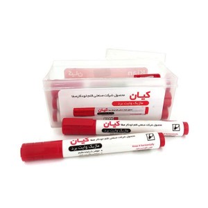ماژیک وایت برد نوک تخت کیان | ۴ رنگ و پاک‌شونده سریع