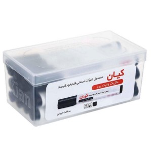 ماژیک وایت برد نوک تخت کیان | ۴ رنگ و پاک‌شونده سریع