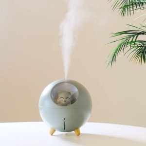 دستگاه بخور و رطوبت ساز سرد Planet Cat Humidifier | نورپردازی ۳ حالته و ۲۲۰ میلی‌لیتر