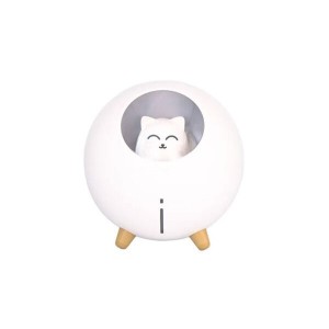 دستگاه بخور و رطوبت ساز سرد Planet Cat Humidifier | نورپردازی ۳ حالته و ۲۲۰ میلی‌لیتر