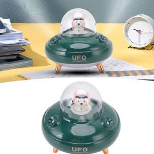 دستگاه بخور سرد UFO فضانورد | باتری ۲۰۰۰ میلی‌آمپر با چراغ خواب رنگی